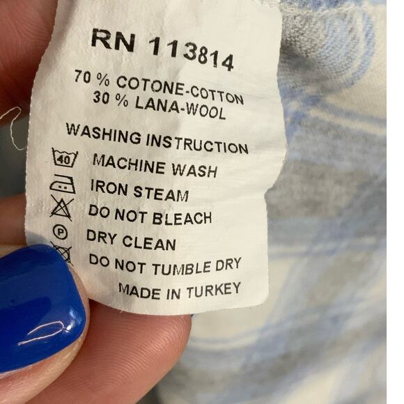 Billy Reid Wool/Cotton Blend Button‎ Down xl - Picture 3 of 6